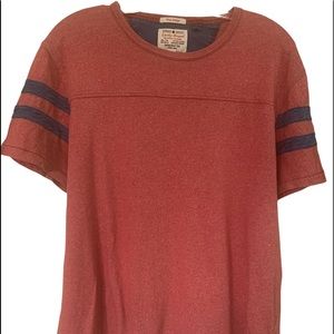 Lucky Brand True Indigo Mens T-shirt Red Blue